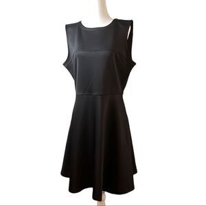 DAISY Fuentes black sleeveless mid length dress back zipper a-line size large